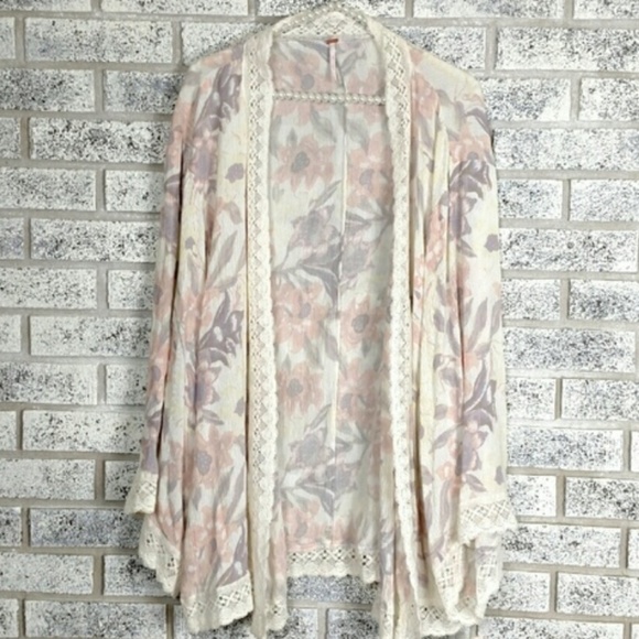 Free People Tops - Free People Pastel Colored Boca Kimono  Size: S